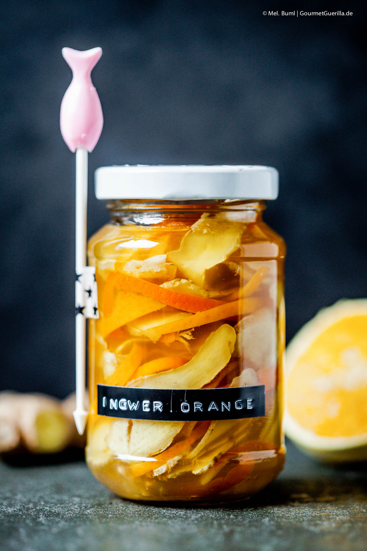 {Pickles} Quick, pickled ginger with orange | GourmetGuerilla.com