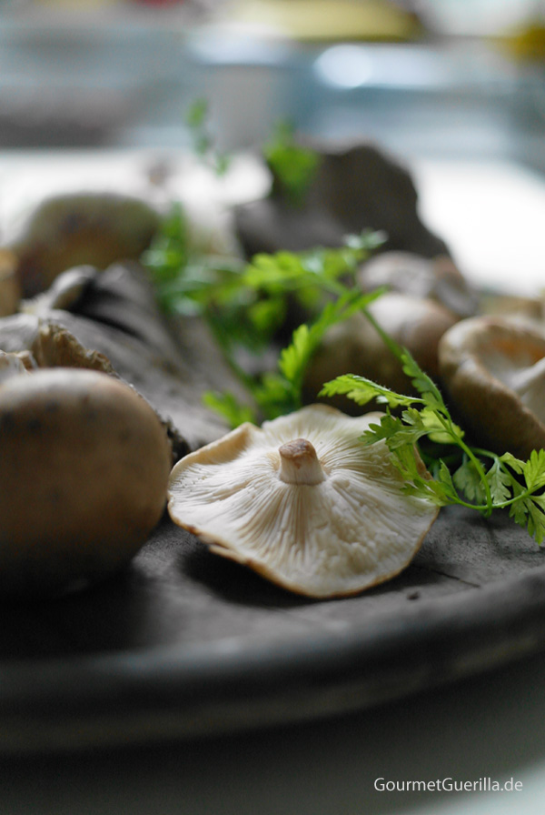  Tagliatelle with herb mushrooms and quail beans | GourmetGuerilla.com 